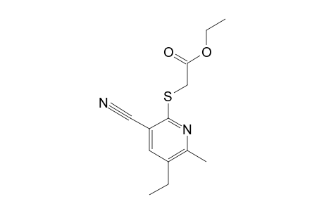 2-(ETHOXYCARBONYLMETHYLTHIO)-3-CYANO-6-METHYL-5-ETHYLPYRIDINE