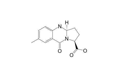 7-METHYL-9-OXO-1,2,3,3A,4,9-HEXAHYDROPYRROLO-[2,1-B]-QUINAZOLINE-1-CARBOXYLIC-ACID