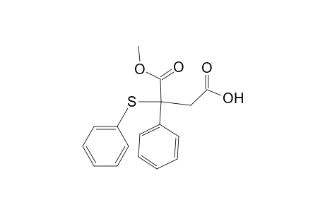 Butanedioic acid, 2-phenyl-2-(phenylthio)-, 1-methyl ester