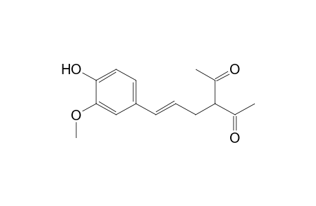 3-[(E)-3-(3-methoxy-4-oxidanyl-phenyl)prop-2-enyl]pentane-2,4-dione