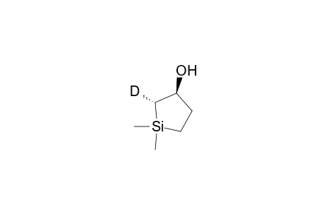 trans-1,1-Dimethyl-2-deuteriosilacyclopentan-3-ol