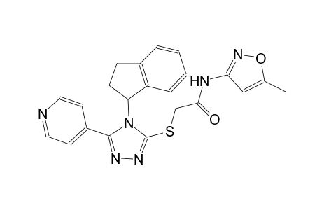acetamide, 2-[[4-(2,3-dihydro-1H-inden-1-yl)-5-(4-pyridinyl)-4H-1,2,4-triazol-3-yl]thio]-N-(5-methyl-3-isoxazolyl)-