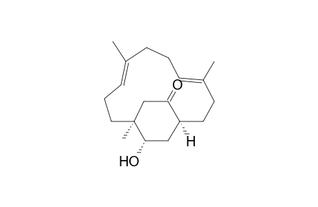 (1R,4E,8E,12S,15S)-15-Hydroxy-1,5,9-trimethyl-bicyclo[10.2.2]hexadeca-4,8-diene-13-one