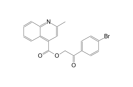 4-quinolinecarboxylic acid, 2-methyl-, 2-(4-bromophenyl)-2-oxoethyl ester