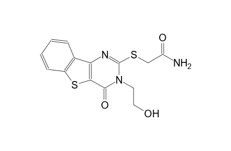 2-{[3-(2-hydroxyethyl)-4-oxo-3,4-dihydro[1]benzothieno[3,2-d]pyrimidin-2-yl]sulfanyl}acetamide