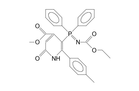 4-Pyridinecarboxylic acid, 5-[N-(ethoxycarbonyl)-P,P-diphenylphosphinimyl]-1,2-dihydro-6-(4-methylphenyl)-2-oxo-, methyl ester