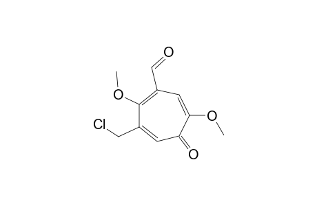 6-Chloromethyl-4-formyl-2,5-dimethoxytropone