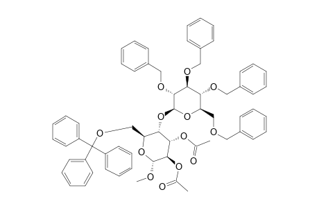 METHYL-2,3-DI-O-ACETYL-4-O-(2,3,4,6-TETRA-O-BENZYL-BETA-D-GLUCOPYRANOSYL)-6-O-(TRIPHENYLMETHYL)-ALPHA-D-ALTROPYRANOSIDE