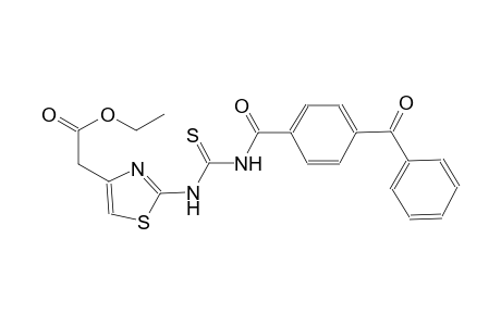 4-thiazoleacetic acid, 2-[[[(4-benzoylbenzoyl)amino]carbonothioyl]amino]-, ethyl ester