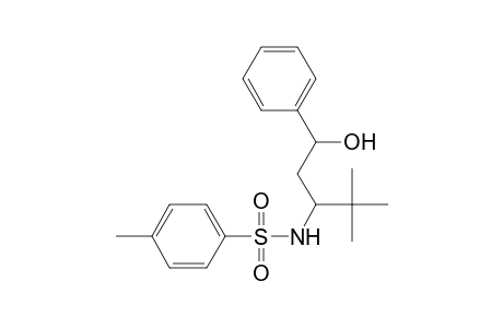 4,4-Dimethyl-1-phenyl-3-(tosylamino)pentan-1-ol