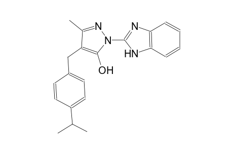 1H-pyrazol-5-ol, 1-(1H-benzimidazol-2-yl)-3-methyl-4-[[4-(1-methylethyl)phenyl]methyl]-