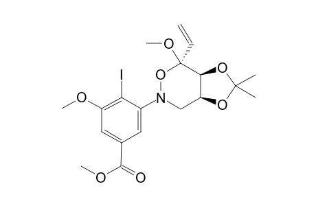 8,8-Dimethyl-5-ethenyl-5-methoxy-3-[(2-iodo-3-methoxy-5-(methoxycarbonyl)phenyl]-3-aza-4,7,9-trioxabicyclo[4.3.0]nonane