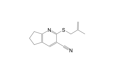 2-[(2-methyl-2-propenyl)sulfanyl]-6,7-dihydro-5H-cyclopenta[b]pyridine-3-carbonitrile