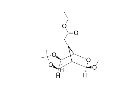 (1R,3R,4S,5R,6S,7R)-5,6-(ISOPROPYLIDENEDIOXY)-3-METHOXY-2-OXABICYCLO-[2.2.1]-HEPTANE-7-ACETIC-ACID,ETHYLESTER