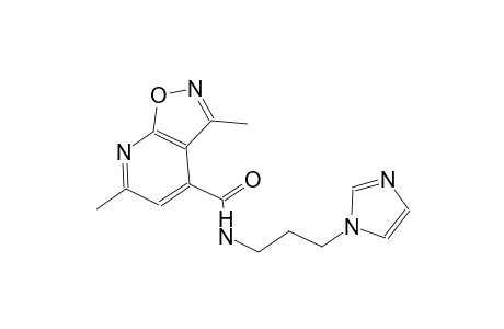 isoxazolo[5,4-b]pyridine-4-carboxamide, N-[3-(1H-imidazol-1-yl)propyl]-3,6-dimethyl-