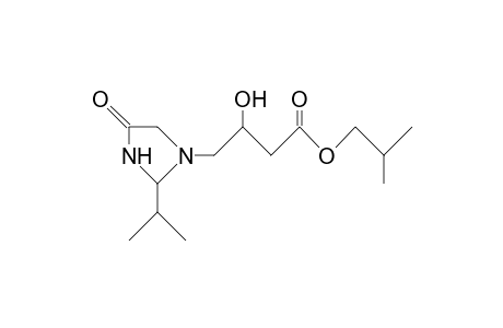 4-(2-Isopropyl-4-oxo-1-imidazolidino)-3-hydroxy-butanoic acid, isobutyl ester