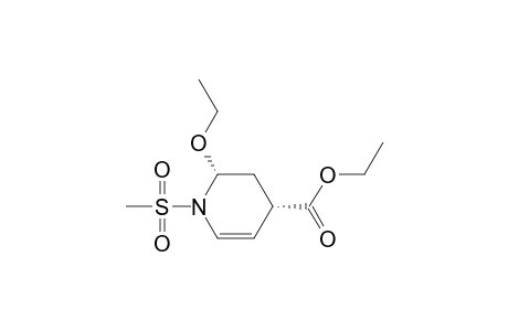 4-Pyridinecarboxylic acid, 2-ethoxy-1,2,3,4-tetrahydro-1-(methylsulfonyl)-, ethyl ester, cis-