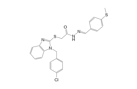 acetic acid, [[1-[(4-chlorophenyl)methyl]-1H-benzimidazol-2-yl]thio]-, 2-[(E)-[4-(methylthio)phenyl]methylidene]hydrazide
