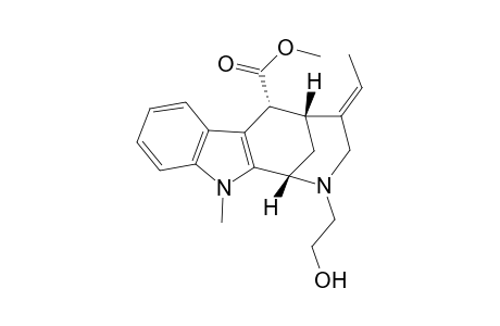 Methyl 2-(2-Hydroxyethyl)-4(E)-ethylidene-11-methyl-1,2,3,4,5,6-hexahydro-1,5-methanoazocino[3,4-b]indole-6-.alpha.-carboxylate