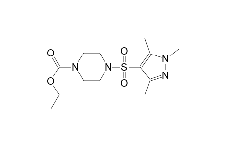 ethyl 4-[(1,3,5-trimethyl-1H-pyrazol-4-yl)sulfonyl]-1-piperazinecarboxylate