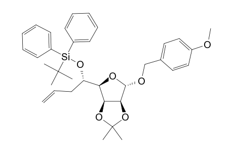 4-METHOXYBENZYL-5-O-TERT.-BUTYLDIPHENYLSILYL-2,3-O-ISOPROPYLIDENE-6,7,8-TRIDEOXY-BETA-L-GULO-OCT-7-ENOFURANOSIDE