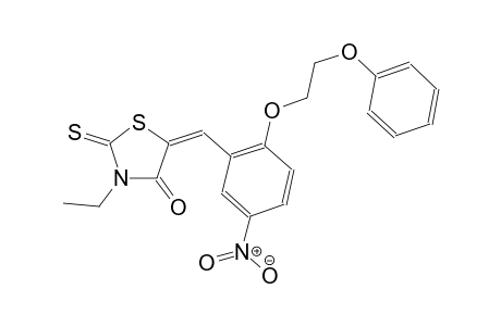 4-thiazolidinone, 3-ethyl-5-[[5-nitro-2-(2-phenoxyethoxy)phenyl]methylene]-2-thioxo-, (5E)-