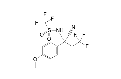 N-(1-Cyano-3,3,3-trifluoro-1-(4-methoxyphenyl)propyl)-1,1,1-trifluoromethanesulfon-amide