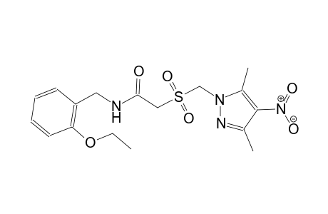 2-{[(3,5-dimethyl-4-nitro-1H-pyrazol-1-yl)methyl]sulfonyl}-N-(2-ethoxybenzyl)acetamide
