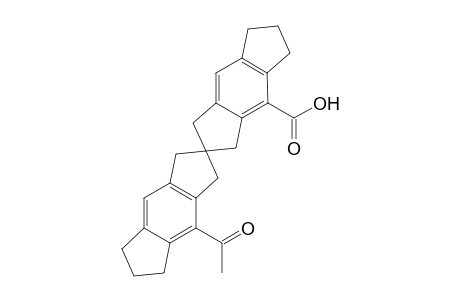 2,2'(1H,1'H)-Spirobi-s-indacene-4-carboxylic acid, 4'-acetyl-3,3',5,5',6,6',7,7'-octahydro-, (.+-.)-
