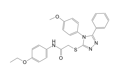 N-(4-ethoxyphenyl)-2-{[4-(4-methoxyphenyl)-5-phenyl-4H-1,2,4-triazol-3-yl]sulfanyl}acetamide