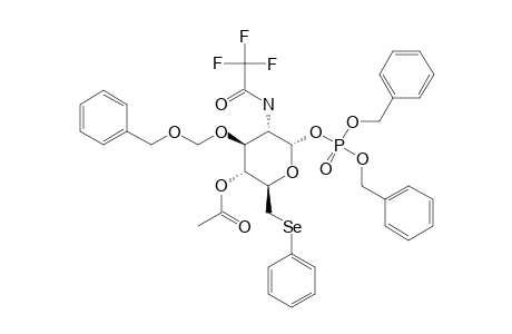 4-O-ACETYL-3-O-[(BENZYLOXY)-METHYL]-2,6-DIDEOXY-6-PHENYLSELENO-2-TRIFLUOROACETAMIDO-ALPHA-D-GLUCOPYRANOSYL-1-DIBENZYL-PHOSPHATE