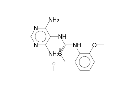 [(4,6-Diamino-pyrimidin-5-ylamino)-(2-methoxy-phenylamino)-methylene]-methyl-sulfonium iodide