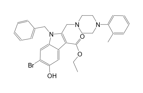 ethyl 1-benzyl-6-bromo-5-hydroxy-2-{[4-(2-methylphenyl)-1-piperazinyl]methyl}-1H-indole-3-carboxylate