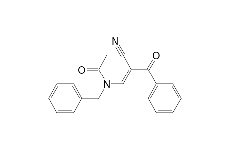 N-benzyl-N-[(E)-2-cyano-3-keto-3-phenyl-prop-1-enyl]acetamide