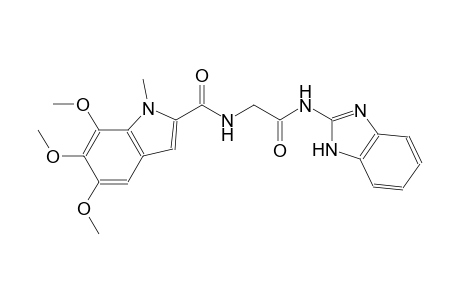 1H-indole-2-carboxamide, N-[2-(1H-benzimidazol-2-ylamino)-2-oxoethyl]-5,6,7-trimethoxy-1-methyl-
