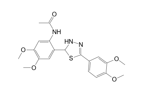 Acetamide, N-[2-[5-(3,4-dimethoxyphenyl)-2,3-dihydro-1,3,4-thiadiazol-2-yl]-4,5- dimethoxyphenyl]-