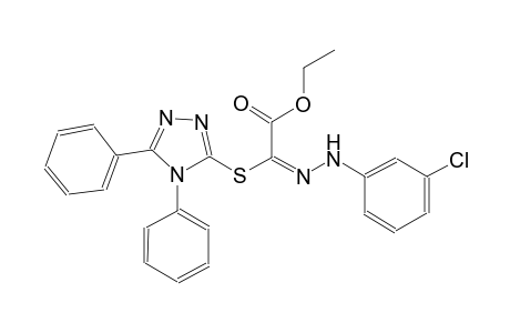 ethyl (2E)-[(3-chlorophenyl)hydrazono][(4,5-diphenyl-4H-1,2,4-triazol-3-yl)sulfanyl]ethanoate