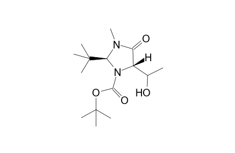 t-Butyl (1' S)-5-(1'-hydroxyethyl)-3-methyl-4-oxoimidazolidine-1-carboxylate
