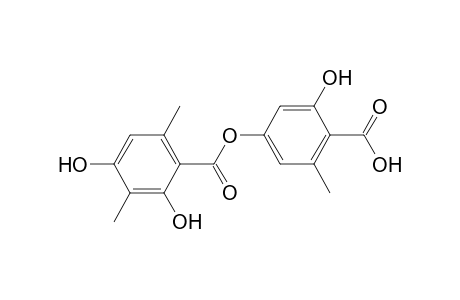 Benzoic acid, 2,4-dihydroxy-3,6-dimethyl-, 4-carboxy-3-hydroxy-5-methylphenyl ester