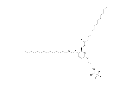 TETRADECANOIC-ACID-[3-TETRADECYLOXYMETHOXY-6-[3-(2,2,2-TRIFLUORO-ACETYLAMINO)-PROPOXY]-3,6-DIHYDRO-2H-PYRAN-2-YLMETHYL]-AMIDE