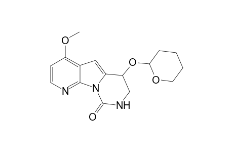 6,7,8,9-Tetrahydro-6-(2,3,5,6-tetrahydropyran-2-yl)oxy-4-mehoxy-pyrido[3',2':4,5]pyrrolo[1,2-c]pyrimidin-9-one