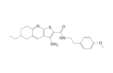 3-amino-6-ethyl-N-[2-(4-methoxyphenyl)ethyl]-5,6,7,8-tetrahydrothieno[2,3-b]quinoline-2-carboxamide