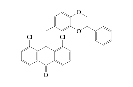 10-(3-Benzyloxy-4-methoxybenzyl)-4,5-dichloro-10H-anthracen-9-one