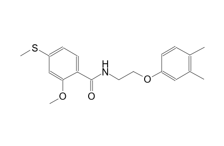 Benzamide, 2-methoxy-N-[2-(3,4-dimethylphenoxy)ethyl]-4-methylthio-
