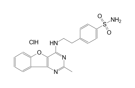 4-{2-[(2-methyl[1]benzofuro[3,2-d]pyrimidin-4-yl)amino]ethyl}benzenesulfonamide hydrochloride