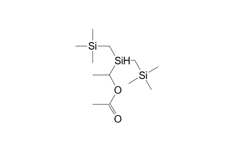 (1-Acetoxyethyl)bis[(trimethylsilyl)methyl]silane
