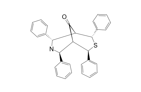 cis-2,4,6,8-Tetraphenyl-3-aza-7-thiabicyclo-[3.3.1]-nonan-9-on