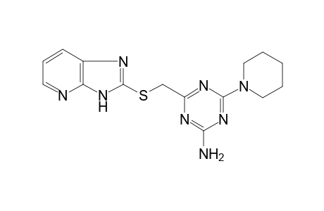 4-(3H-Imidazo[4,5-b]pyridin-2-ylsulfanylmethyl)-6-piperidin-1-yl-[1,3,5]triazin-2-ylamine