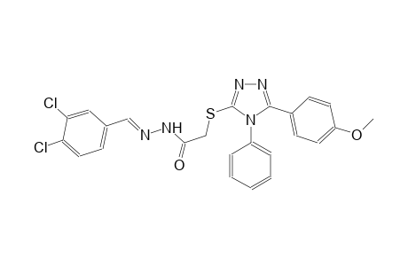 acetic acid, [[5-(4-methoxyphenyl)-4-phenyl-4H-1,2,4-triazol-3-yl]thio]-, 2-[(E)-(3,4-dichlorophenyl)methylidene]hydrazide