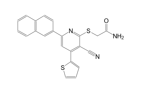 2-{[3-cyano-6-(2-naphthyl)-4-(2-thienyl)-2-pyridinyl]sulfanyl}acetamide